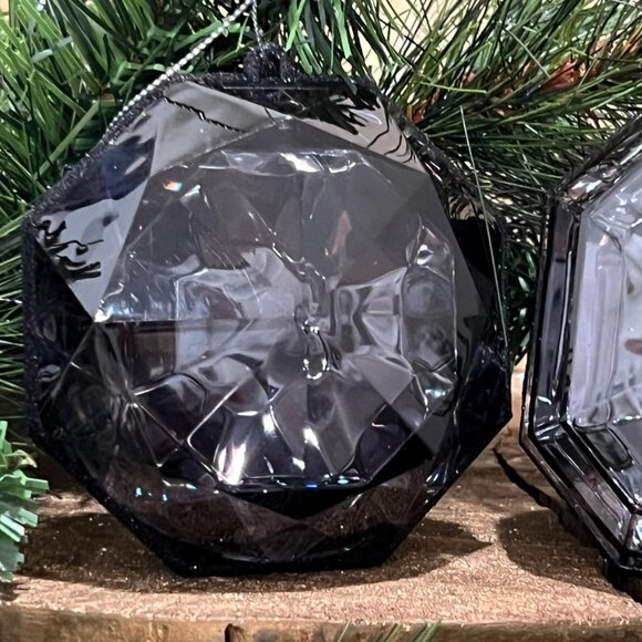 4 Piece Set Jewel Ornament Set Acrylic Gems Christmas Decor Choose Color - Picture 4 of 16